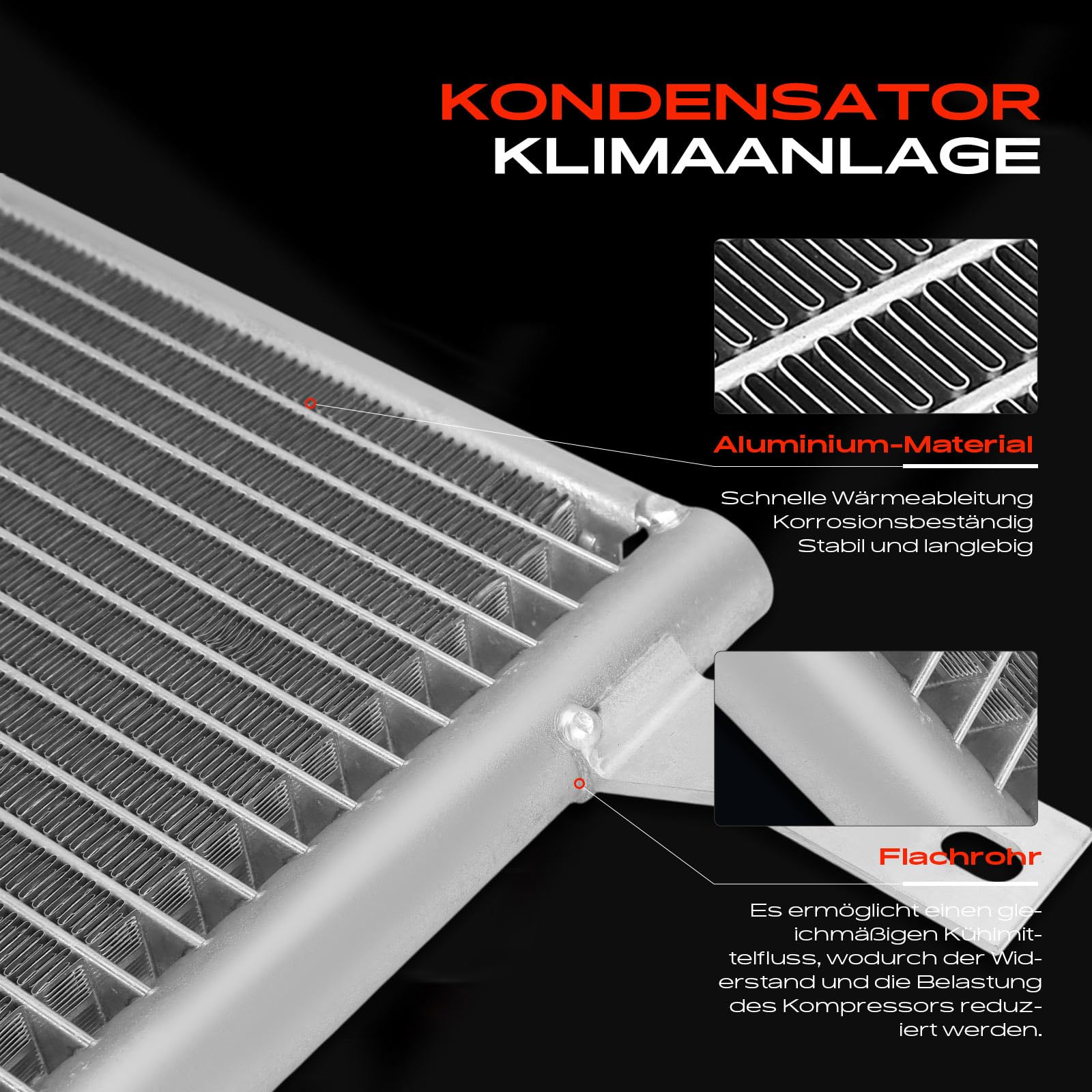 Frankberg Condensador de aire acondicionado 4655