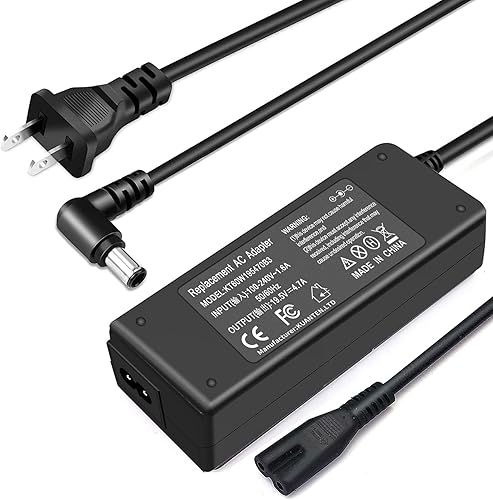 Cargador para portátil de 90 W, 19,5 V, 4,7 A, compatible con Sony Vaio VGP PCG Series, cable de alimentación de 19,5 V con Bravia TV KDL Series