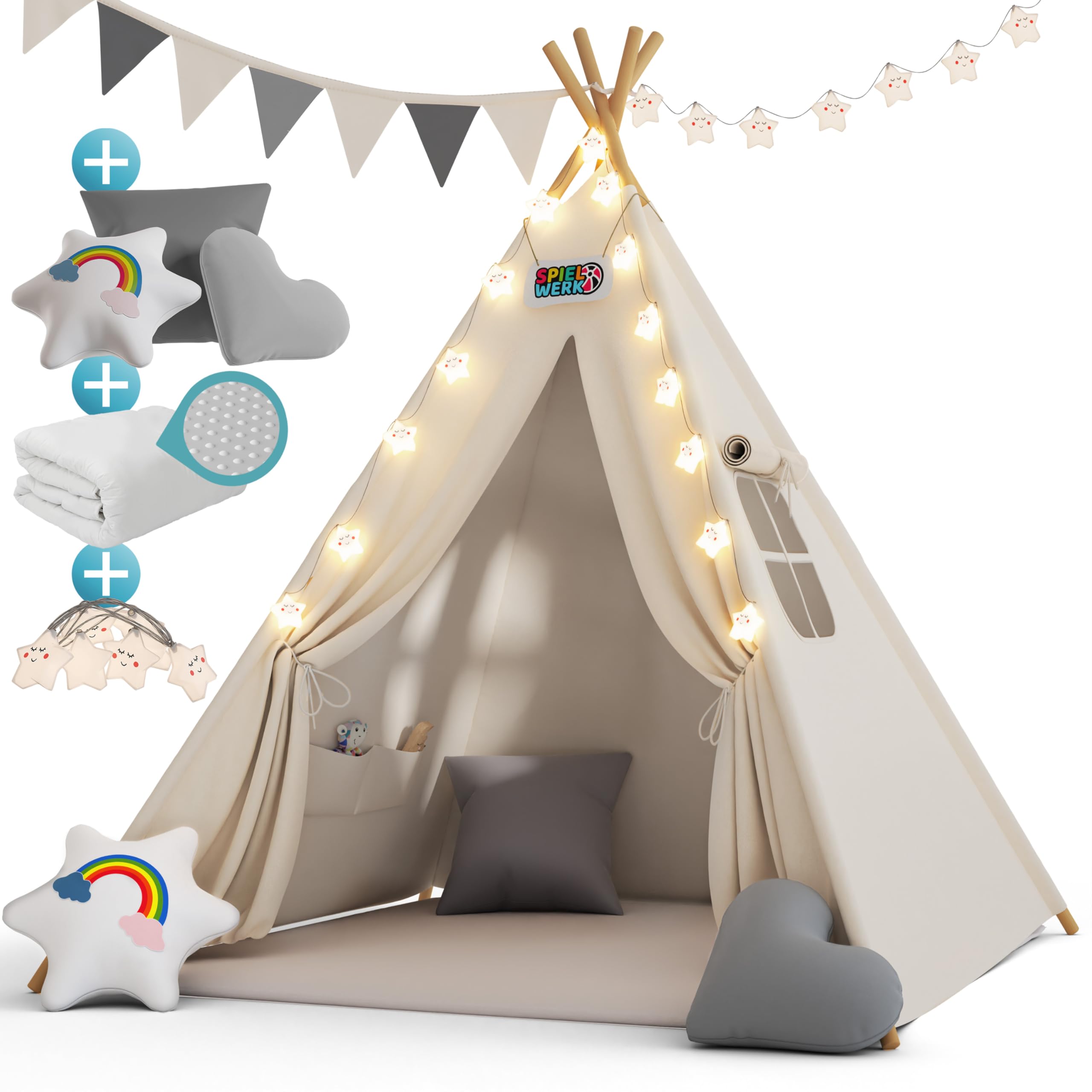 Spielwerk Tipi Zelt Set