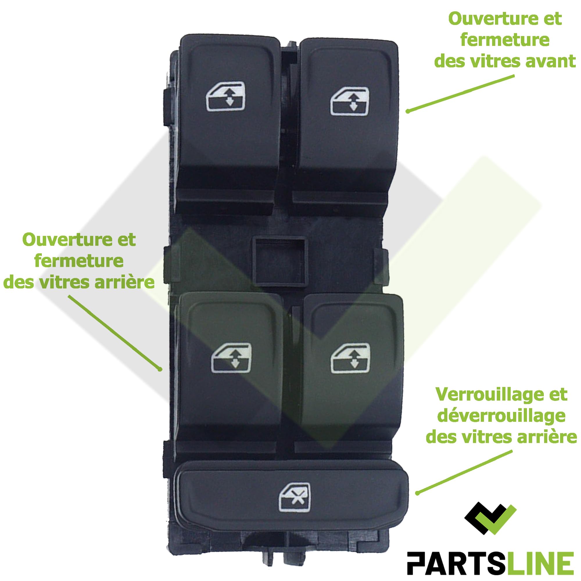 Lève-vitre Avant Gauche Pour Clio 2 (5 Portes) (avec Moteur) | Star-Pièces