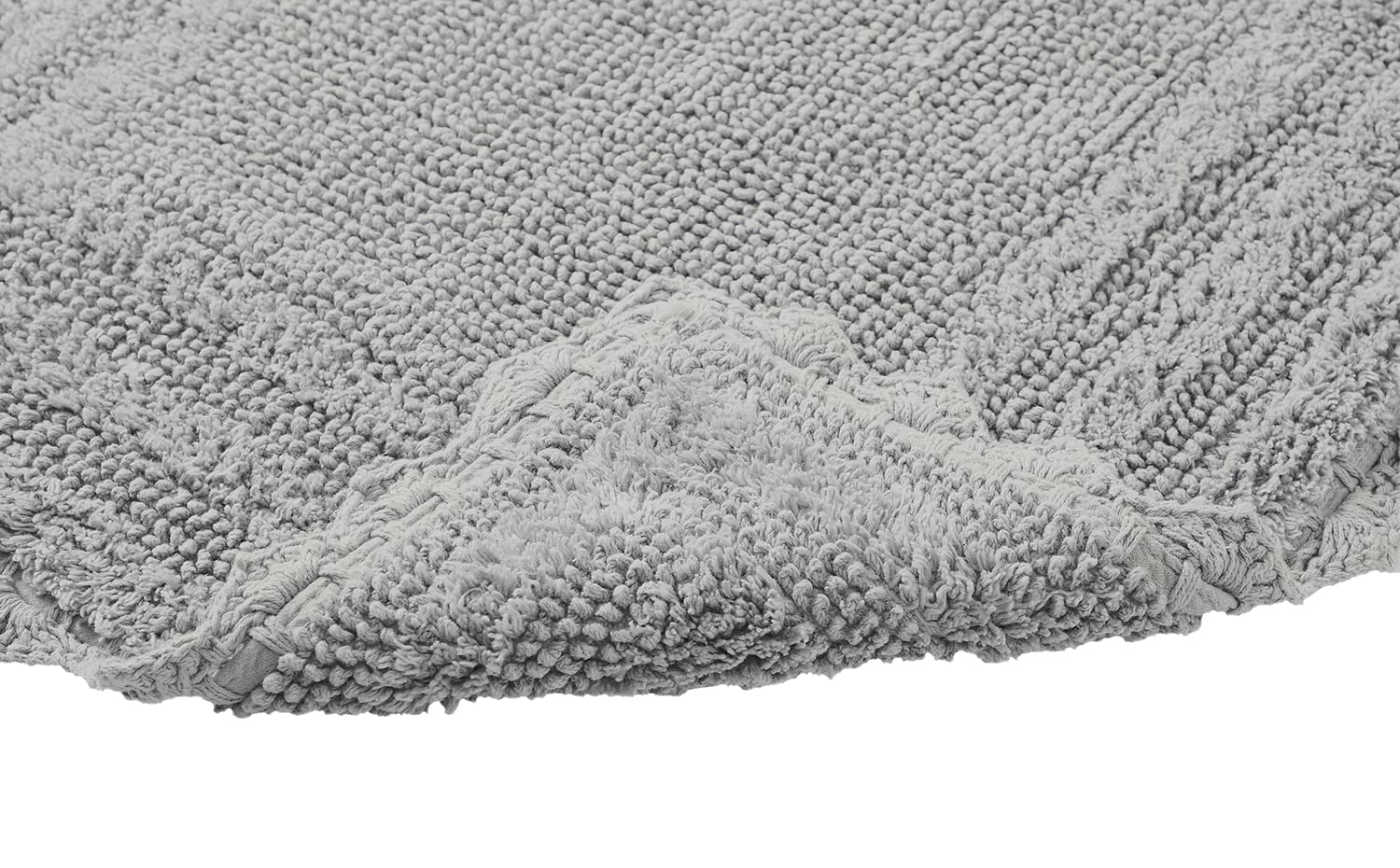 Better Trends Lilly Crochet Collection - Juego de 2 alfombras de baño 100% algodón (17 x 24 pulgadas | 17 x 24 pulgadas) en color gris
