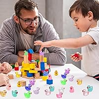 Vista 5 de 225PCS Mini Ducks Glow in The Dark Tiny Ducks Luminous Resin to Hide and Seek Pranks Micro Garden Landscape Aquarium DIY Decoration Craft (15 Colors)