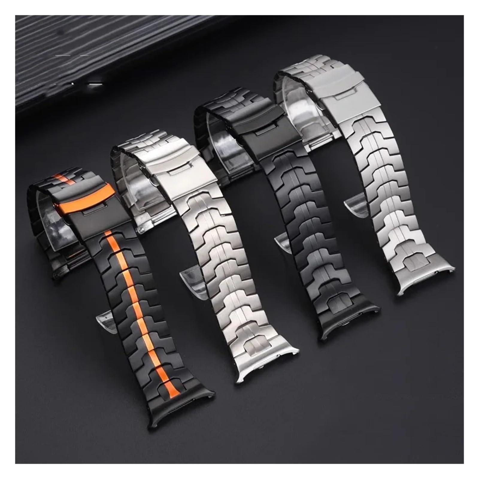 Compatible With Watch Ultra Smartwatch With Metal Strap For Men No Gaps Watch Chain Suitable For Daily Wear(Titanium color)