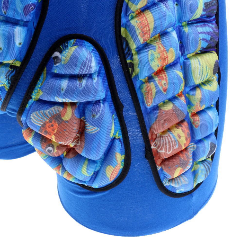Perfeclan Kinder Schutzausrüstng Schutzkleidung Protektorshorts Protektorhose Fahrradhose Hüfte Kurze, Ozeanblau, M