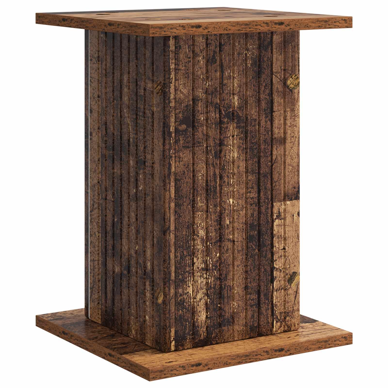 Supporto per piante in legno anticato, 30,5 x 30 x 43 cm | materiale in legno, resistente all'umidità, design moderno, per piante grasse e piante grandi
