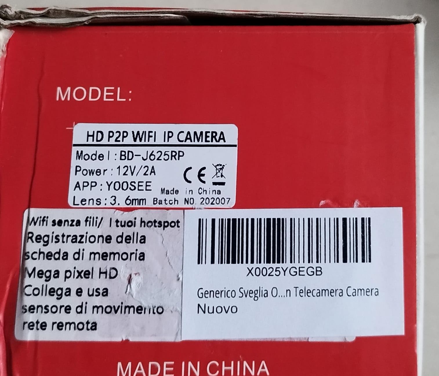 Generico Sveglia Orologio Digitale WIFI Video Audio Con Telecamera Camera