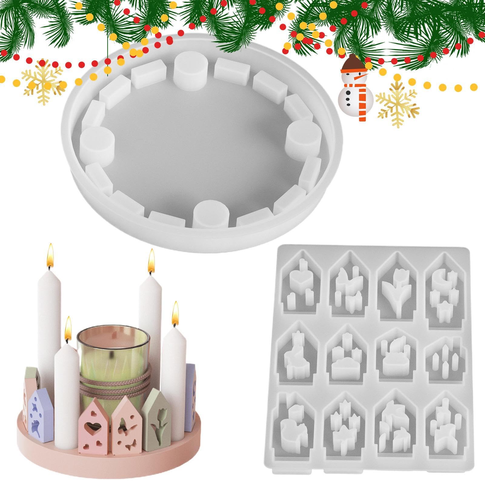 Moule résine Noël en silicone pour embellir votre table de fête