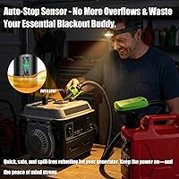 Vista 3 de Bomba automática de transferencia de combustible con sensor de parada automática (3.2 GPM), bomba de combustible eléctrica recargable por USB de 41