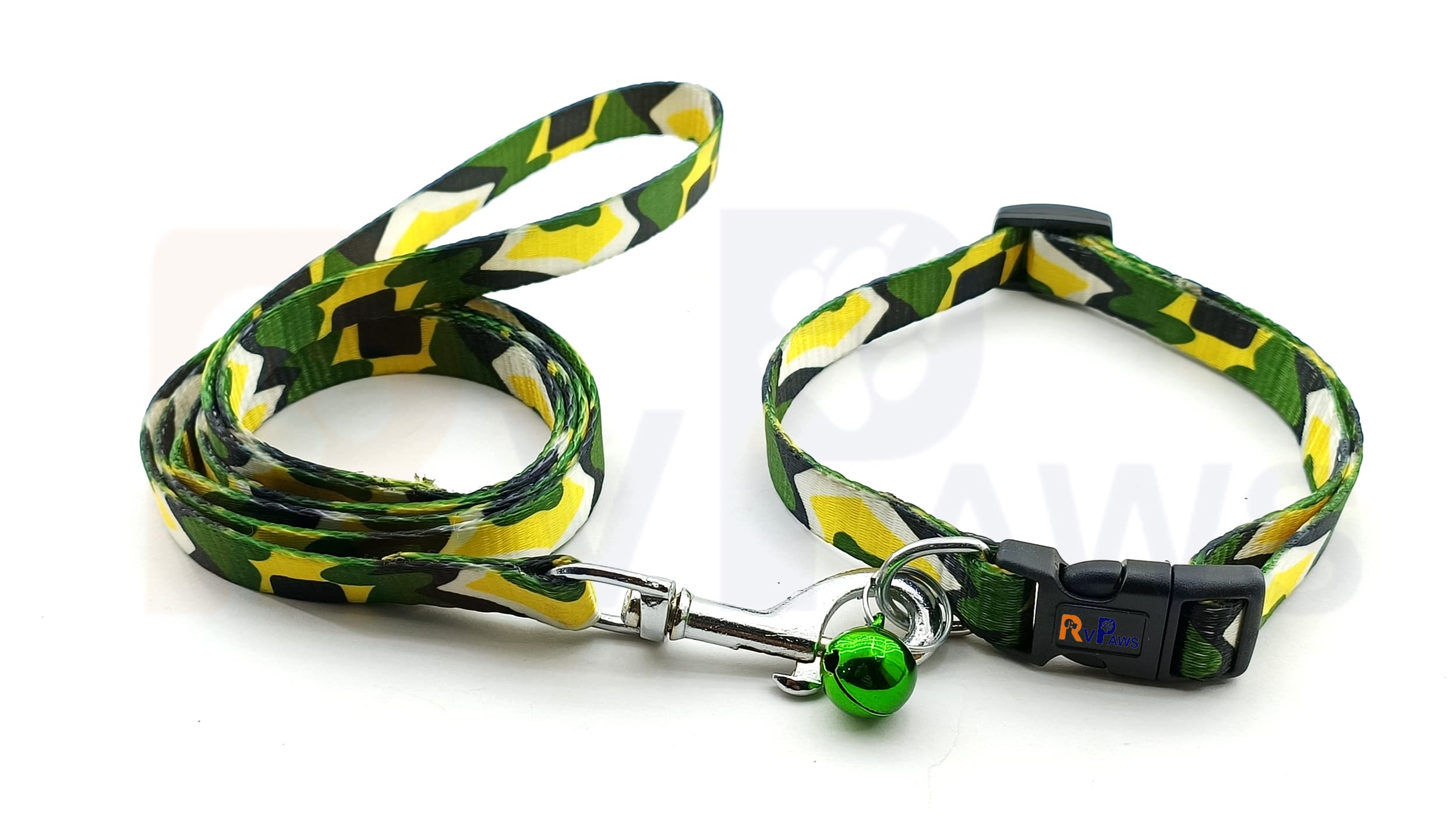 Pups&Pets 15MM Nylon Collar and Leash Printed with Bell, Adjustable & Durable Breathable Collar Set for All Small Breed Dog and Puppies (B0CX5QM85G) Amazon Price History, Amazon Price Tracker