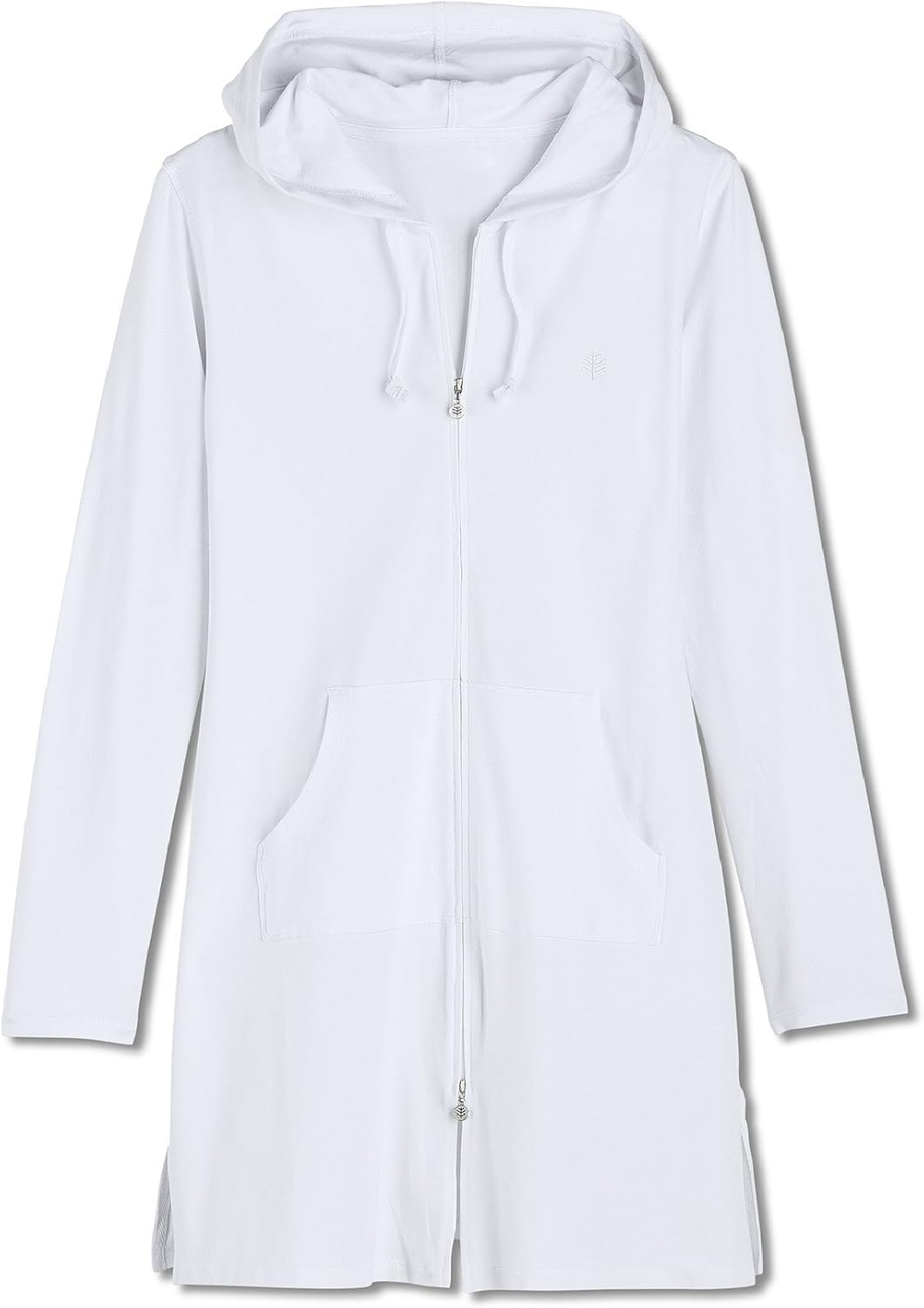 Coolibar Women's Long Zip-Up Hoodie - UPF 50+ Sun Protection - Cabana - Image 2