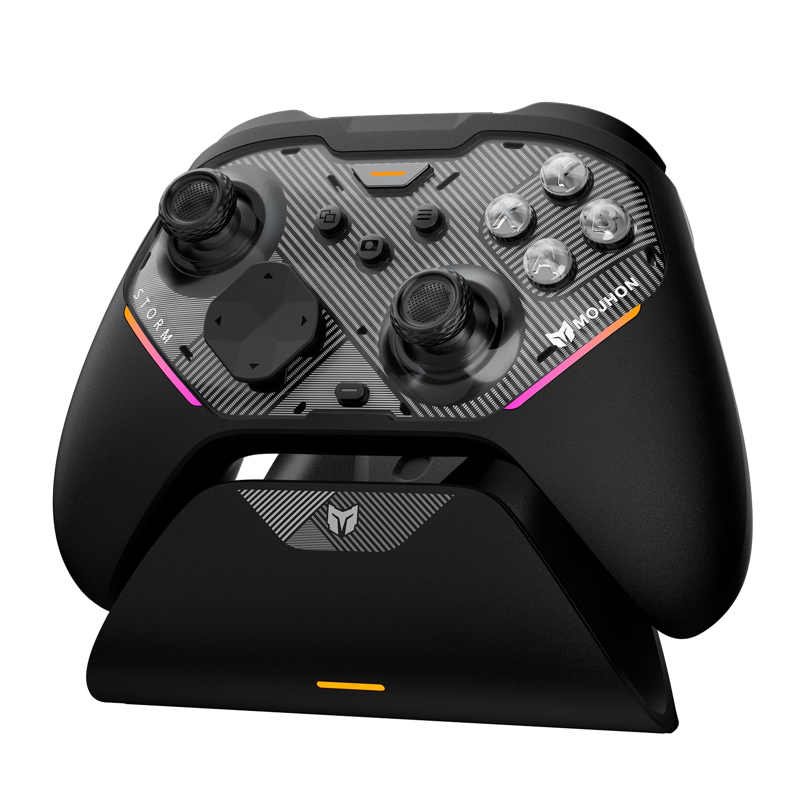 BIGBIG WON Storm(Gale2) Wireless PC Controller, Bluetooth Gaming Controller 2000Hz Polling Rate, Near-Zero Latency, TMR Sticks, Hall & Micro-switch Triggers, 16 Mechanical Buttons, 4 Customizable Back Paddles, for Windows PC/Switch 2/Switch/Android/IOS