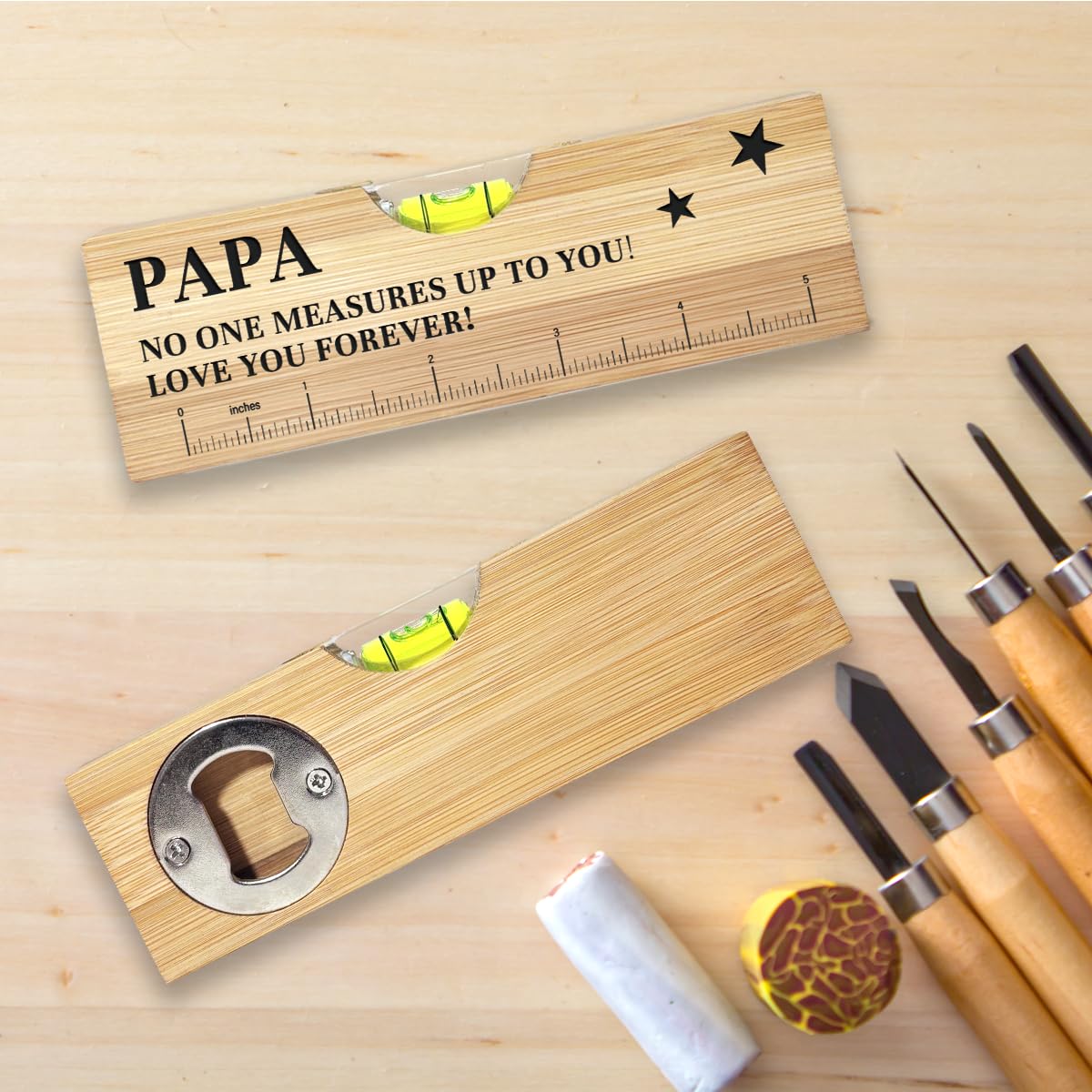 Father's Day Gifts - Wooden Spirit Level for Dad -5