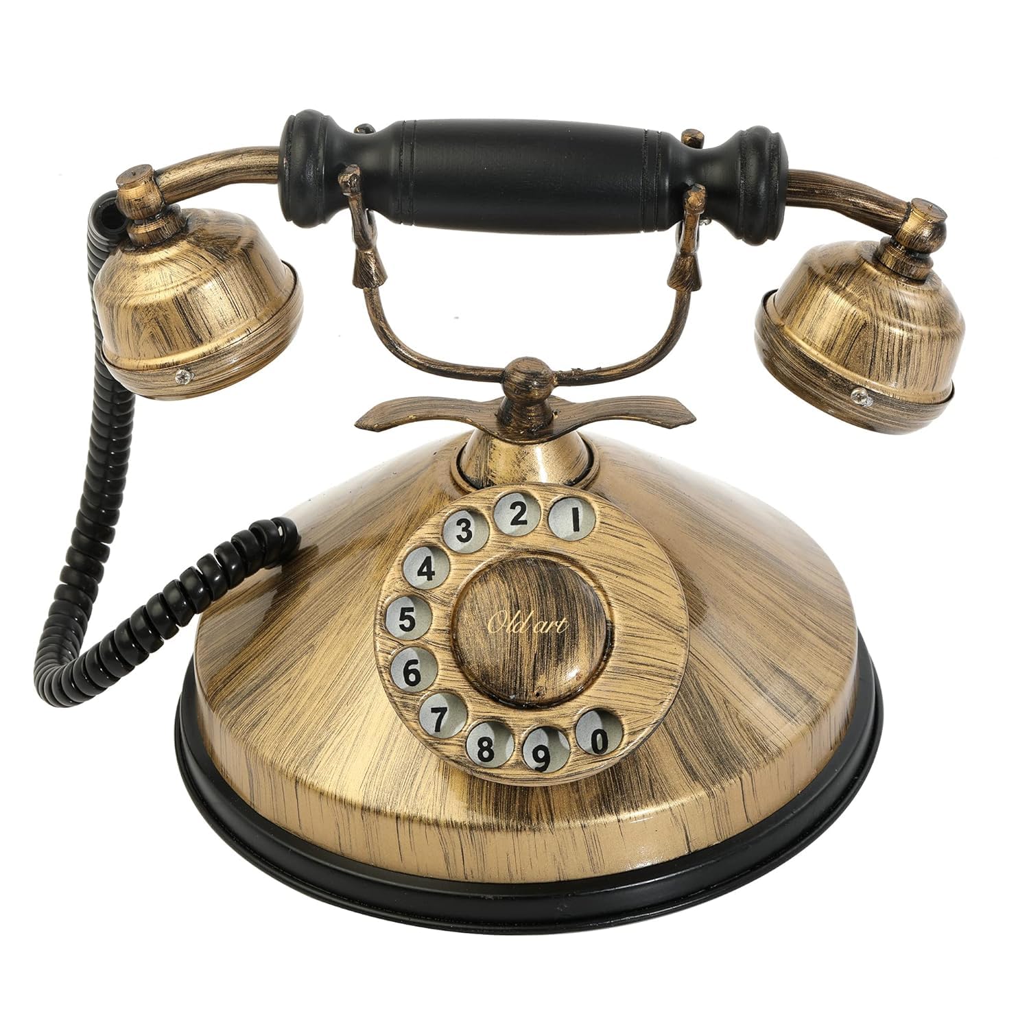 Nautical Vintage Metal Brass Antique Telephone Victorian Old Classic Look Landline Non Working Telephone Only for Decoration-image-20