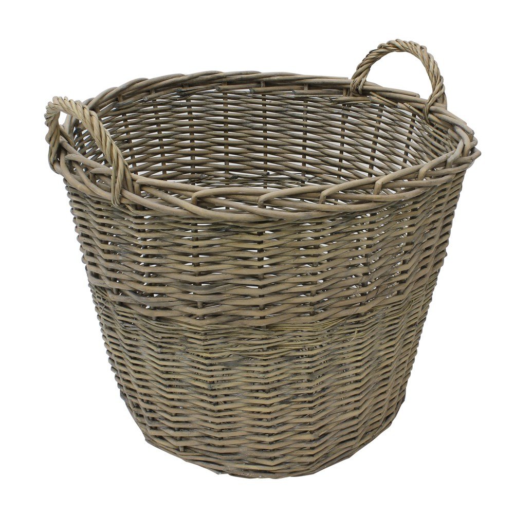 Jvl Chunky Willow Round Laundry Basket With Handles from B&Q