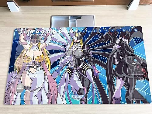 Miniatura 8 de Tapete de juego Mlikemat Digimon DTCG Mat Gammamon TCG CCG OCG Trading Card Game Mat con zonas + bolsa gratis (ZD002-847-SM)