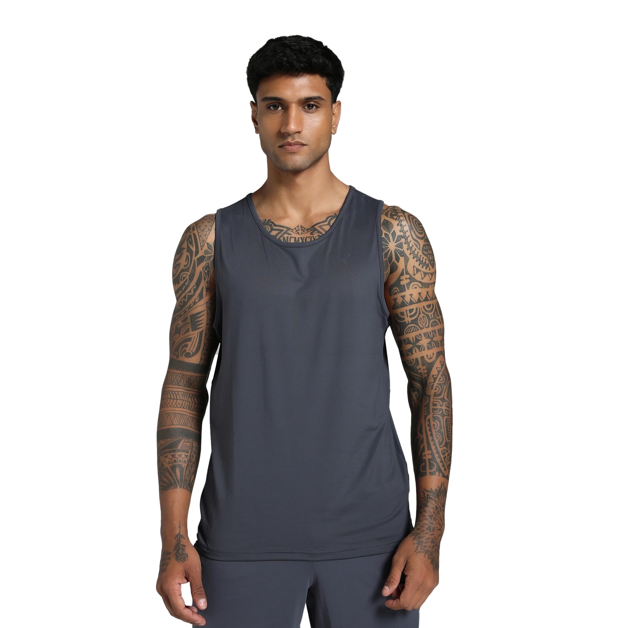 puma Men's Solid Regular Fit Tanks-picture-39