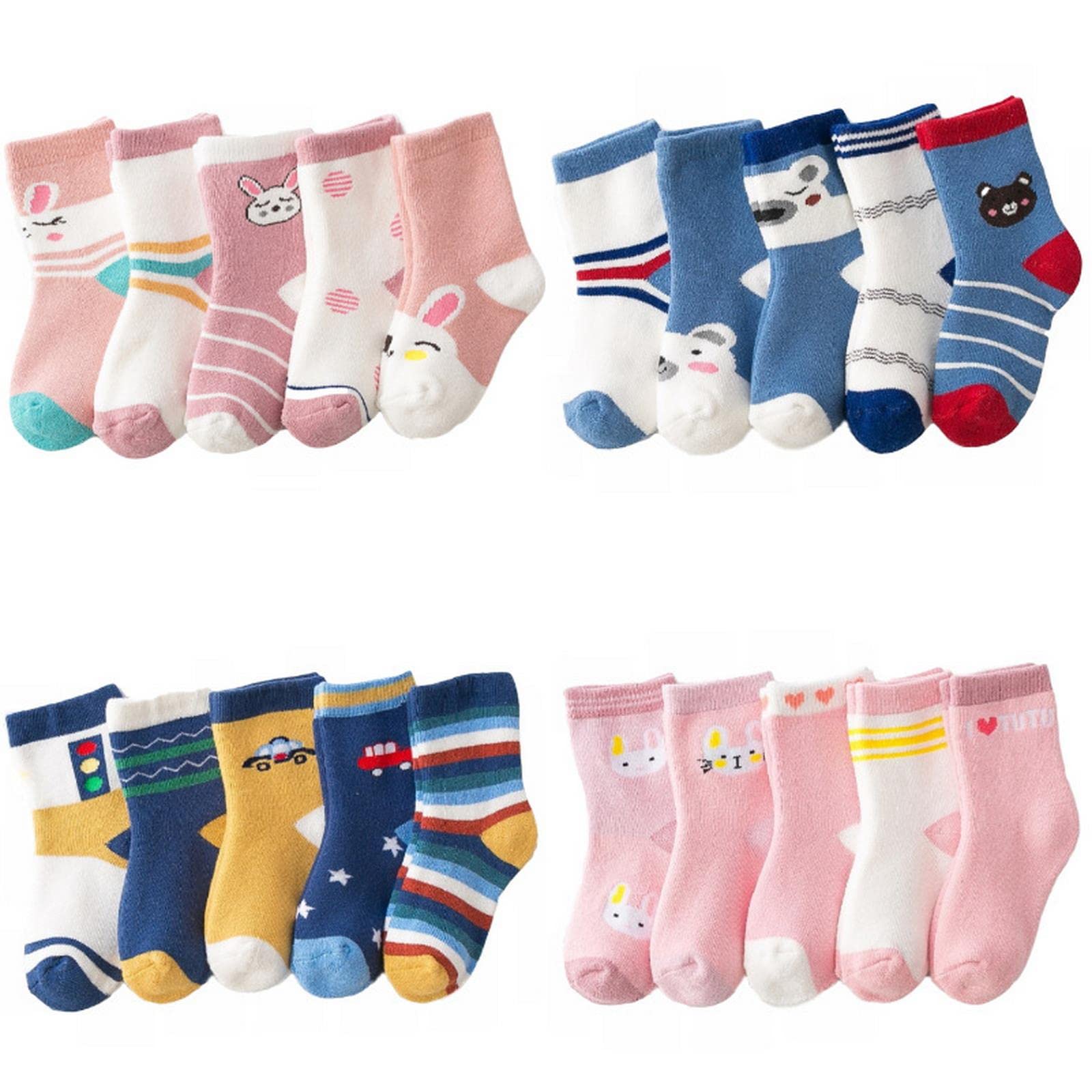 Calcetines 5 Pares/Lote Gruesos Calcetines para Niños De Algodón De Algodón De Invierno para Niños Calcetines para Niños Chicas Calcetines Termales