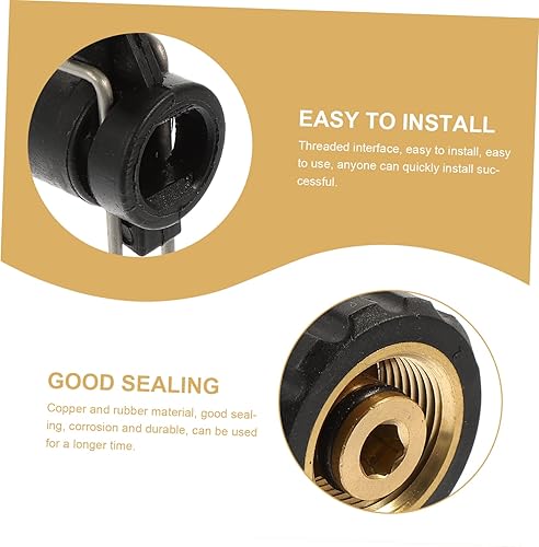 Miniatura 3 de GANAZONO Adaptador de lavadora de alta presión Adaptador de rociador de boquilla de manguera de conexión rápida de latón para conexión de agua a