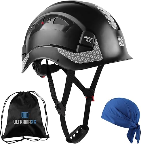 Safety Helmet Hard Hat, ANSI Z89.1 Approved Lightweight Vented Work Helmet, 6-Point Adjustable Ratchet Suspension Hardhat Ideal for Industrial and