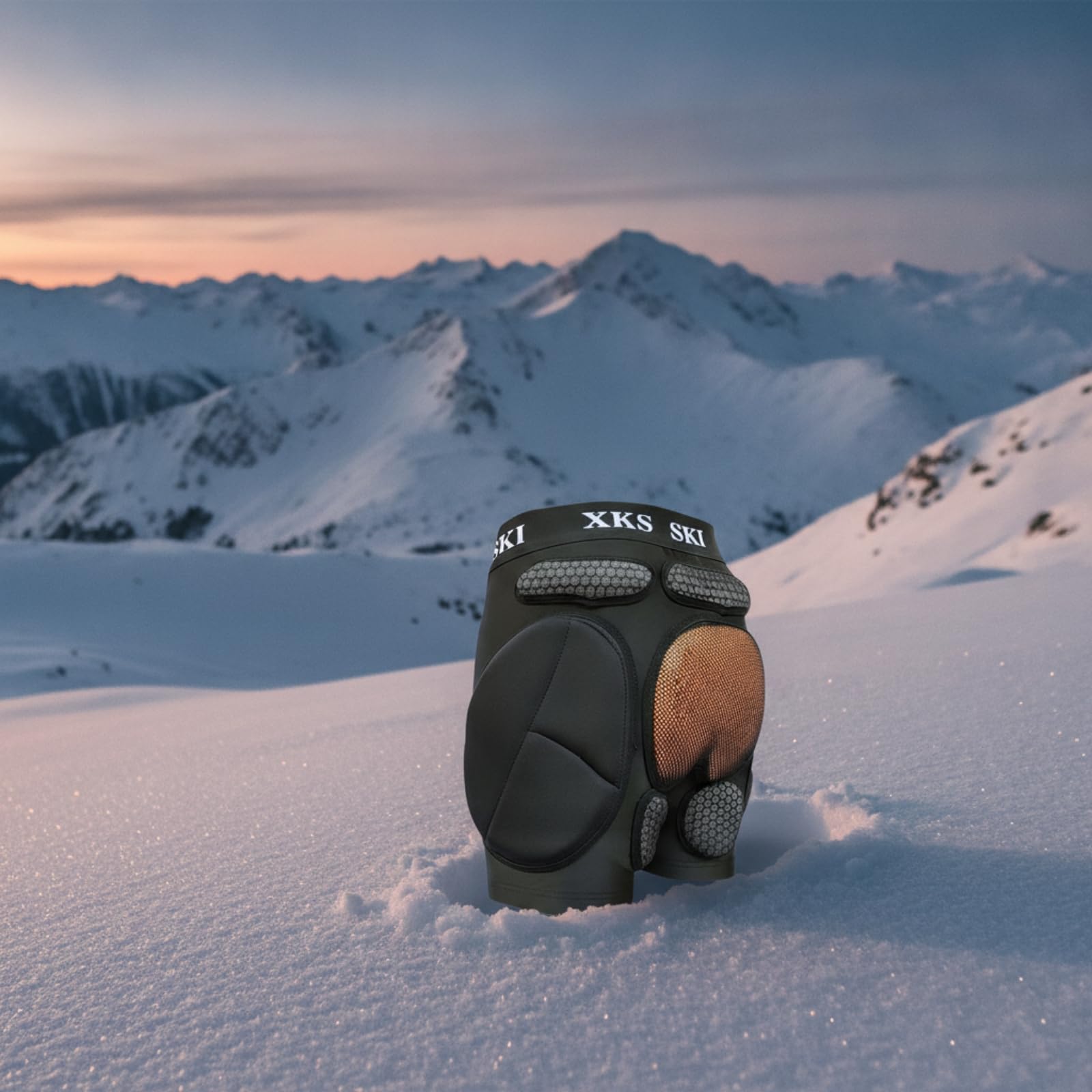 Gralara Short Protection avec uillères Extensible Short Protection Rembourré Souple Sécurités Corporelles pour Skieurs