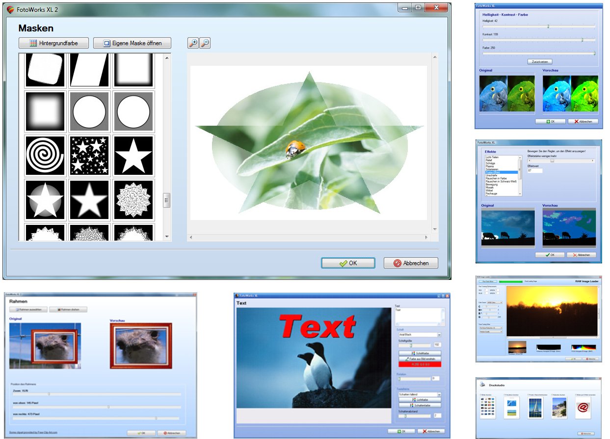 Fotoworks XL 2 (2026er Version) Bildbearbeitungsprogramm zur Bildbearbeitung in Deutsch - umfangreiche Funktionen, sehr einfach zu bedienen, kinderleicht Fotos bearbeiten im Fotobearbeitungsprogramm
