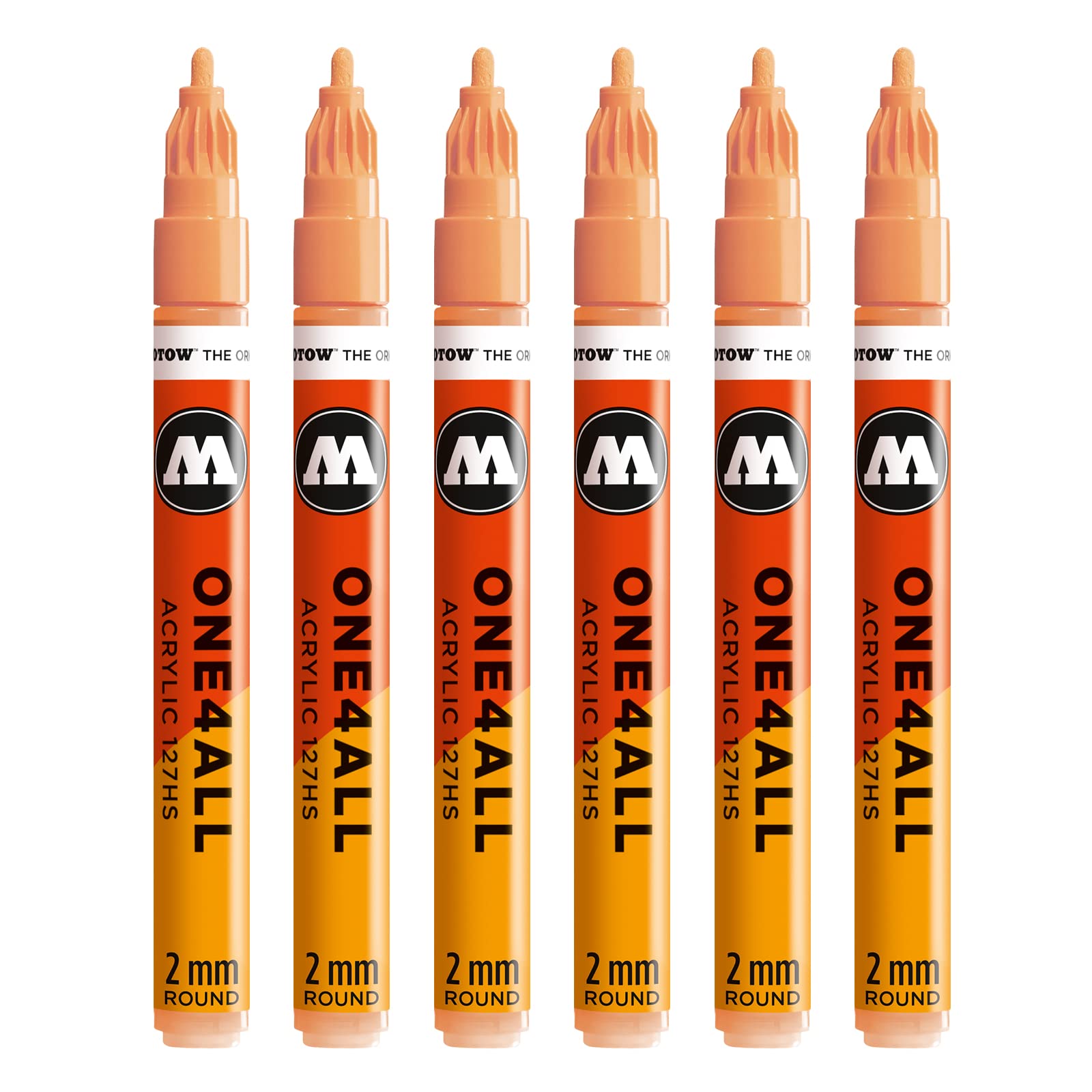 Molotow MO127214 One4All 127HS # 117 Peach Pastel Pencil – Pack of 6 — image 1