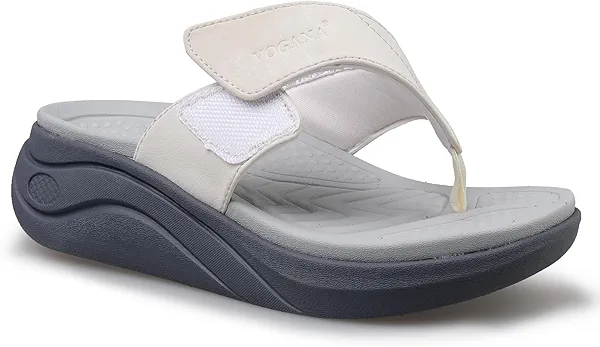 Vogana Flip Flops for Women with Adjustable Width Thong Sandals for Swollen Feet | Foot Pain Relief