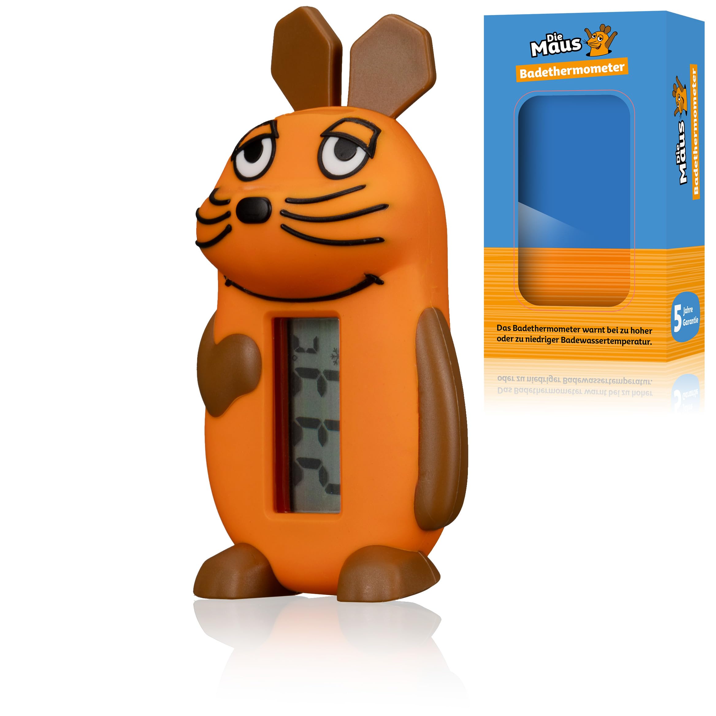 DieMaus Badethermometer digital, wasserdicht, BPA-frei, für Baby & Kleinkind