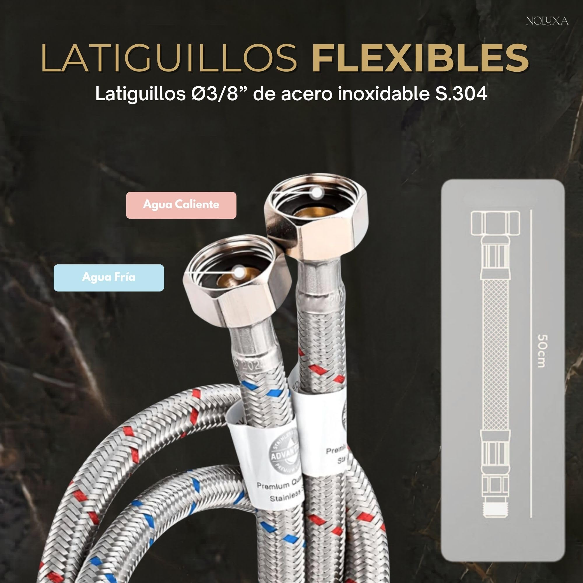 IMEX - Grifo Lavabo Níquel | Grifo Baño Monomando con Agua Fria y Caliente | Grifo de Caño Bajo Fabricado con Latón | Ahorro de Agua y Fácil Instalación | Serie Toscana | Color Níquel Cepillado
