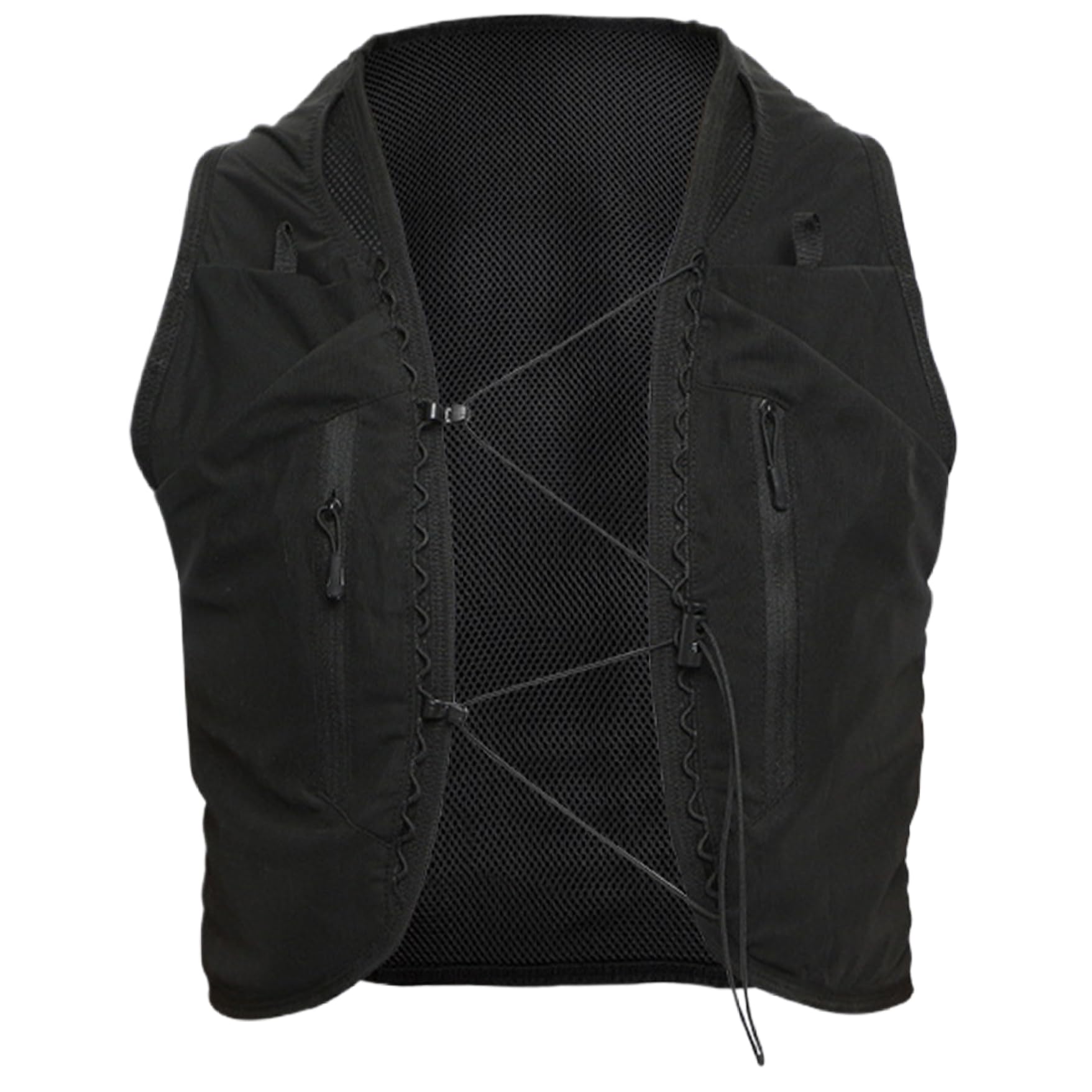 Gilet d'hydratation 12 Poches Gilet d'hydratation de Course capacité Pack Sac à Dos Polyvalent en Polyester pour vélo en Plein air randonnée, S