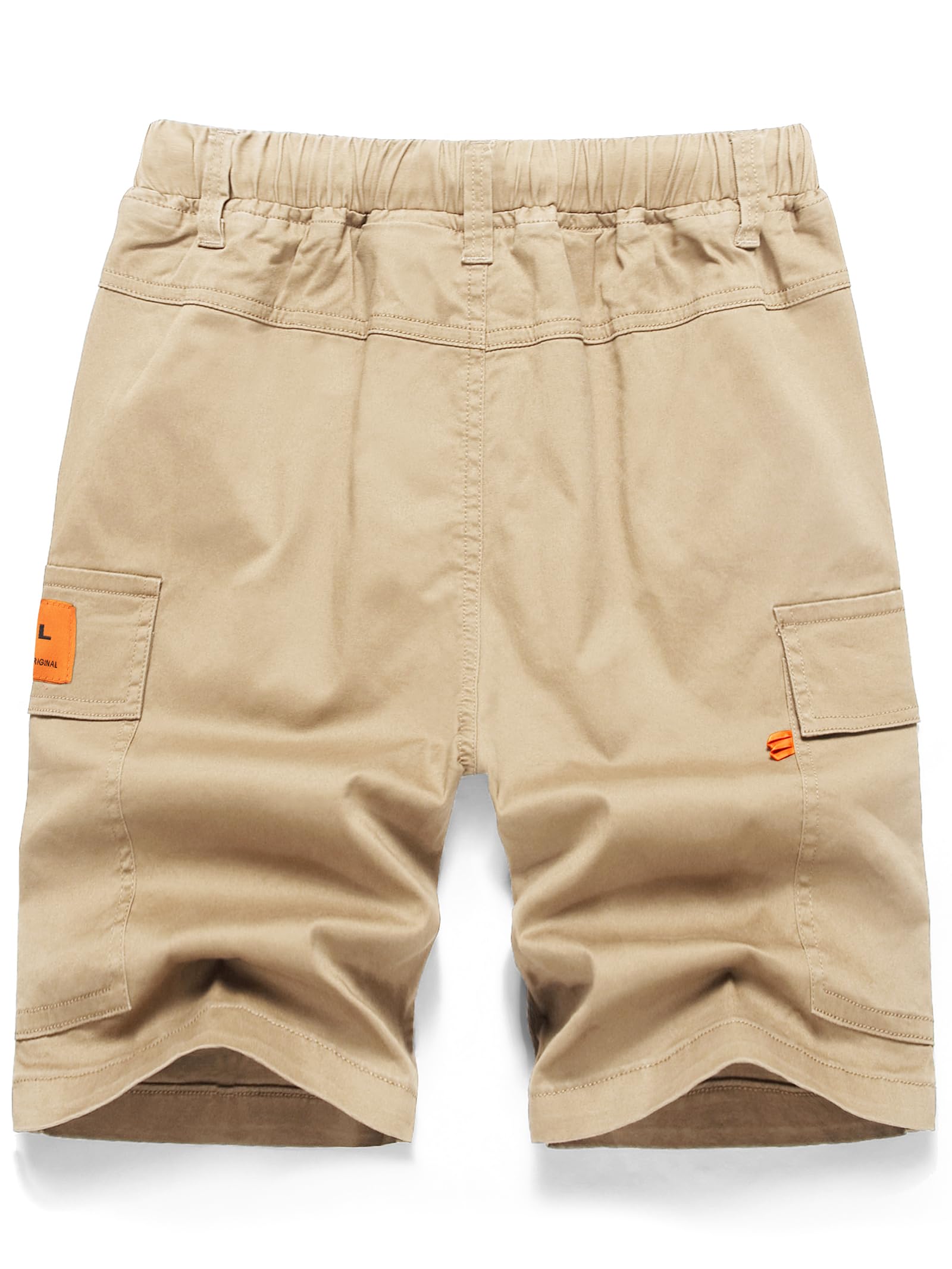 YoungSoul Pantalones Cortos Niño Bermudas Cargo con Bolsillo en Contraste