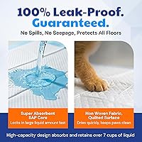 Vista 7 de American Kennel Club Almohadillas perfumadas de entrenamiento para cachorros con gel ultra absorbente de secado rápido, 28 x 30 almohadillas