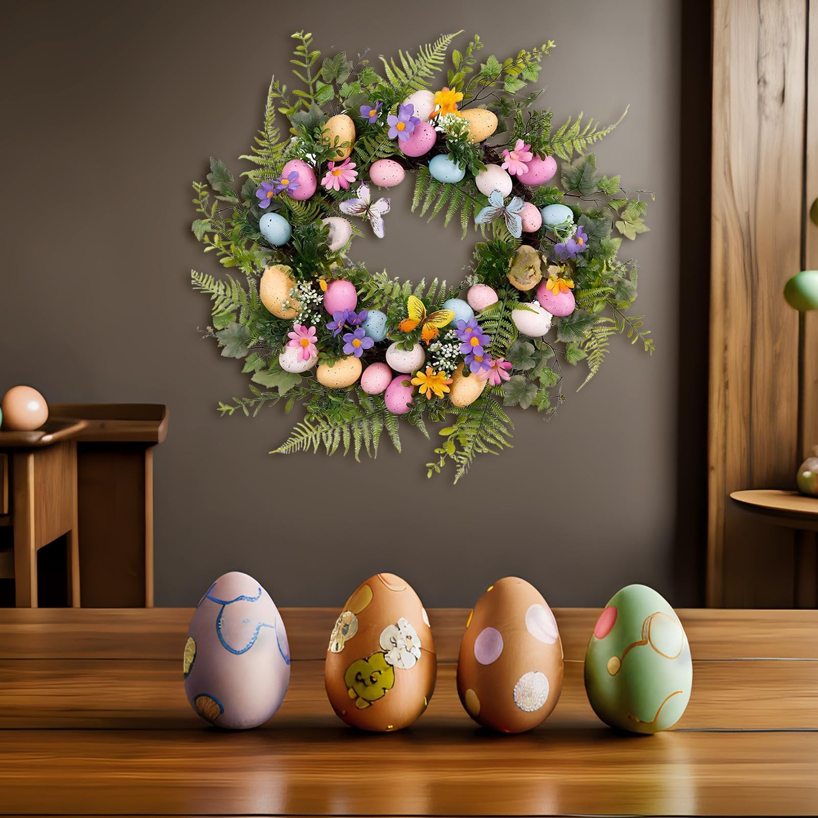 Ghirlanda di Uova di Pasqua, Ghirlanda Pasquale per La Porta D'ingresso.