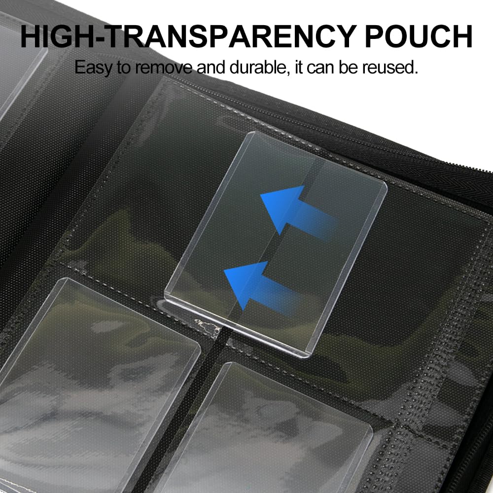 Raccoglitore per Carte da Collezione 4 Tasche con Cerniera
