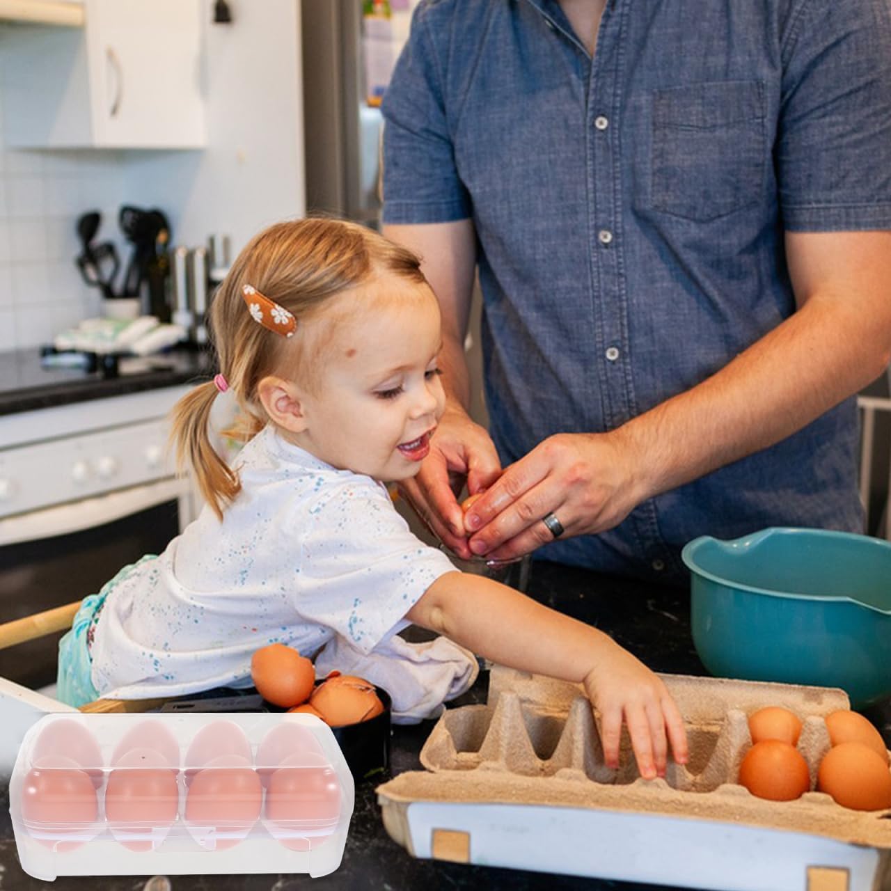 Egg Holder Camping Egg Carrier: Plastic Eggs Storage Box Refrigerator Storage Container Eggs Carrier for Camping Picnic