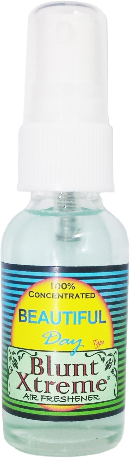 Blunt Xtreme A Beautiful Day Type Air Freshener - 100% Ultra Concentrated Oil Based Spray - Ideal for Bathroom, Home, & Car More - Smokers’ 1st Choice - Long Lasting Effects - 1oz Bottle