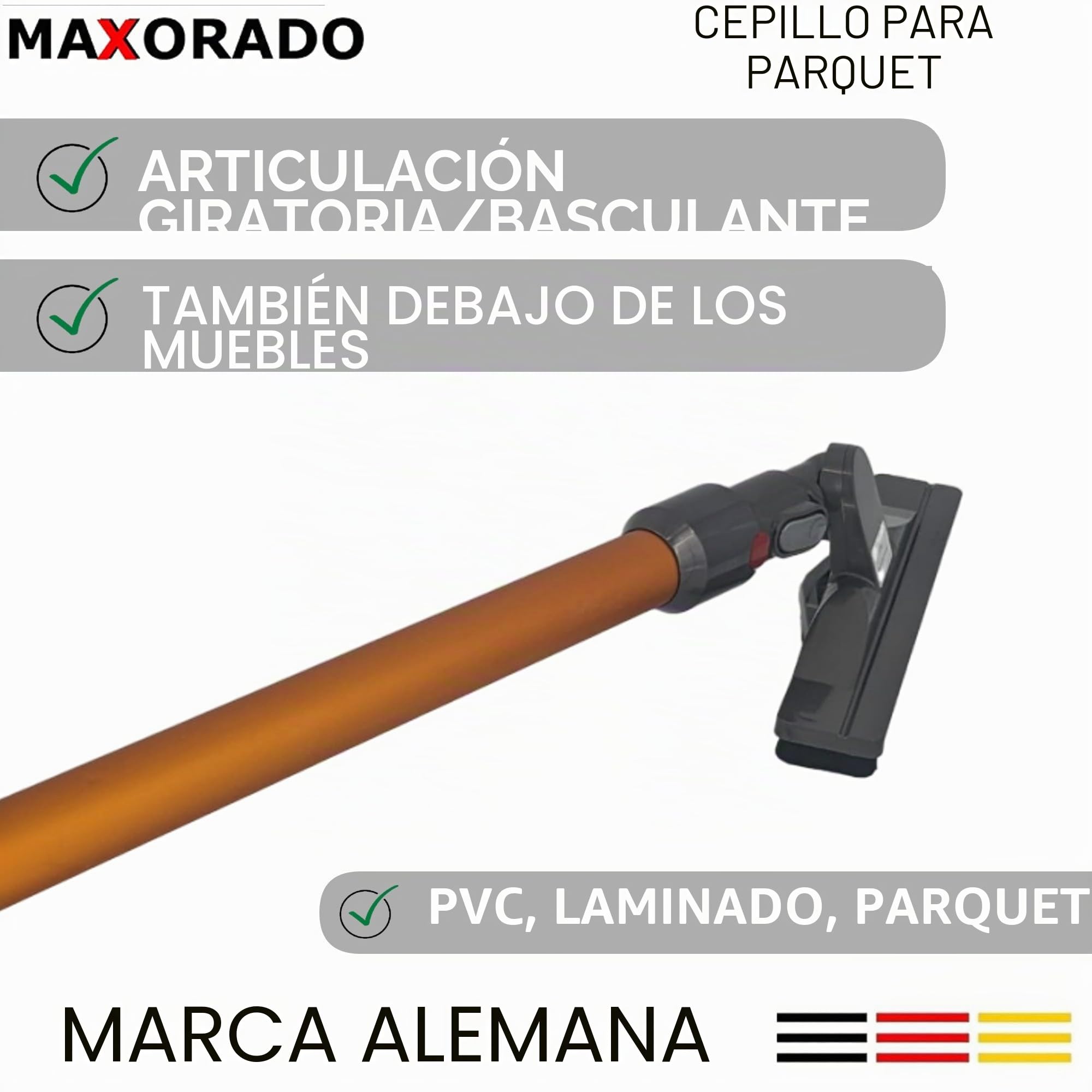 Boquilla de parquet para BigBall Cepillo de parquet Boquilla de suelo compatible con Dyson Aspiradora Big Ball 96742201 967422-01 CY22 CY23 CY26 CY28