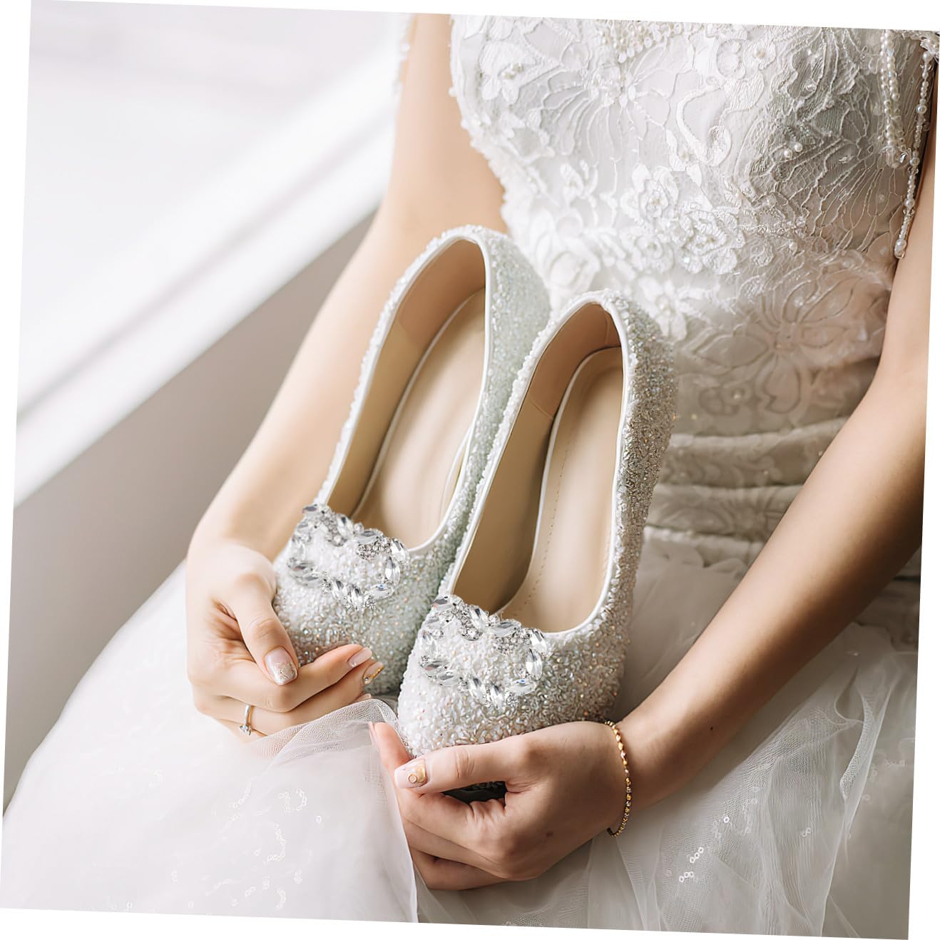 BESPORTBLE Fibbia per Scarpe Sposa con Accessorio per Decorazione per Matrimoni e Clip per Scarpe Sposa Adatta