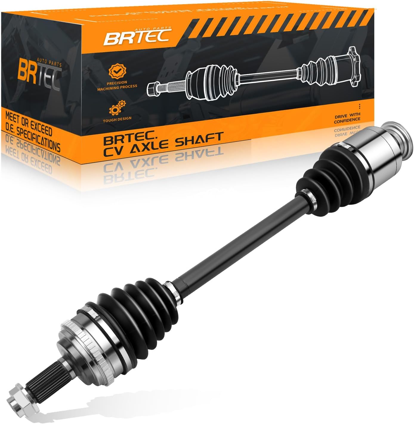 BRTEC Front CV Axle Shaft Assembly Passenger Side (fits Honda Pilot 2006–2008 / Acura MDX 2003–2006)