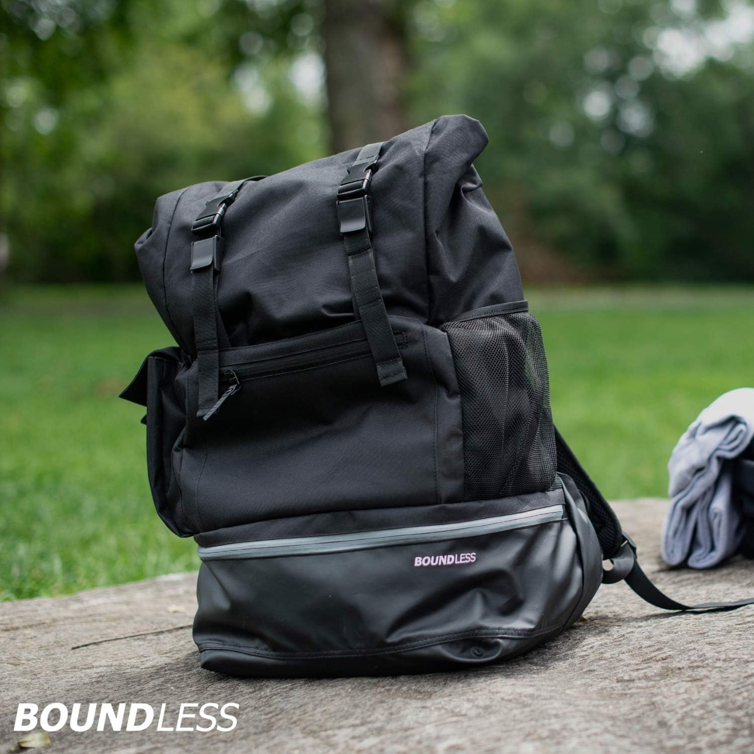 Boundless Basketball Backpack/Gym Backpack - with Laptop, Ball and Shoe Compartment - Large, Versatile, Black Bag - Unisex : Sports & Outdoors