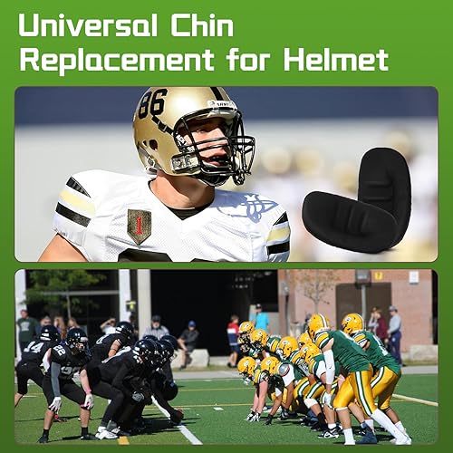 Miniatura 6 de Luomorgo Paquete de 3 cubrebocas de repuesto para barbilla, para jugadores de sóftbol, cubrebocas de alta resistencia para cascos