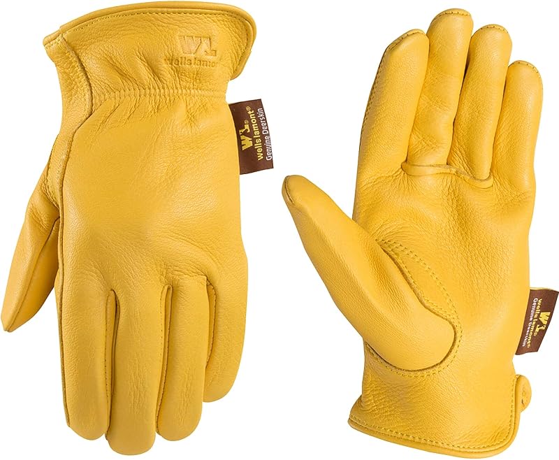 Wells Lamont Women's Deerskin Leather Gloves, Keystone Thumb, Small | Grain Deerskin, Keystone Thumb, Gunn Cut, Shirred Elastic Wrist, Soft Flexible Leather, Driving Gloves, Ladies Gloves