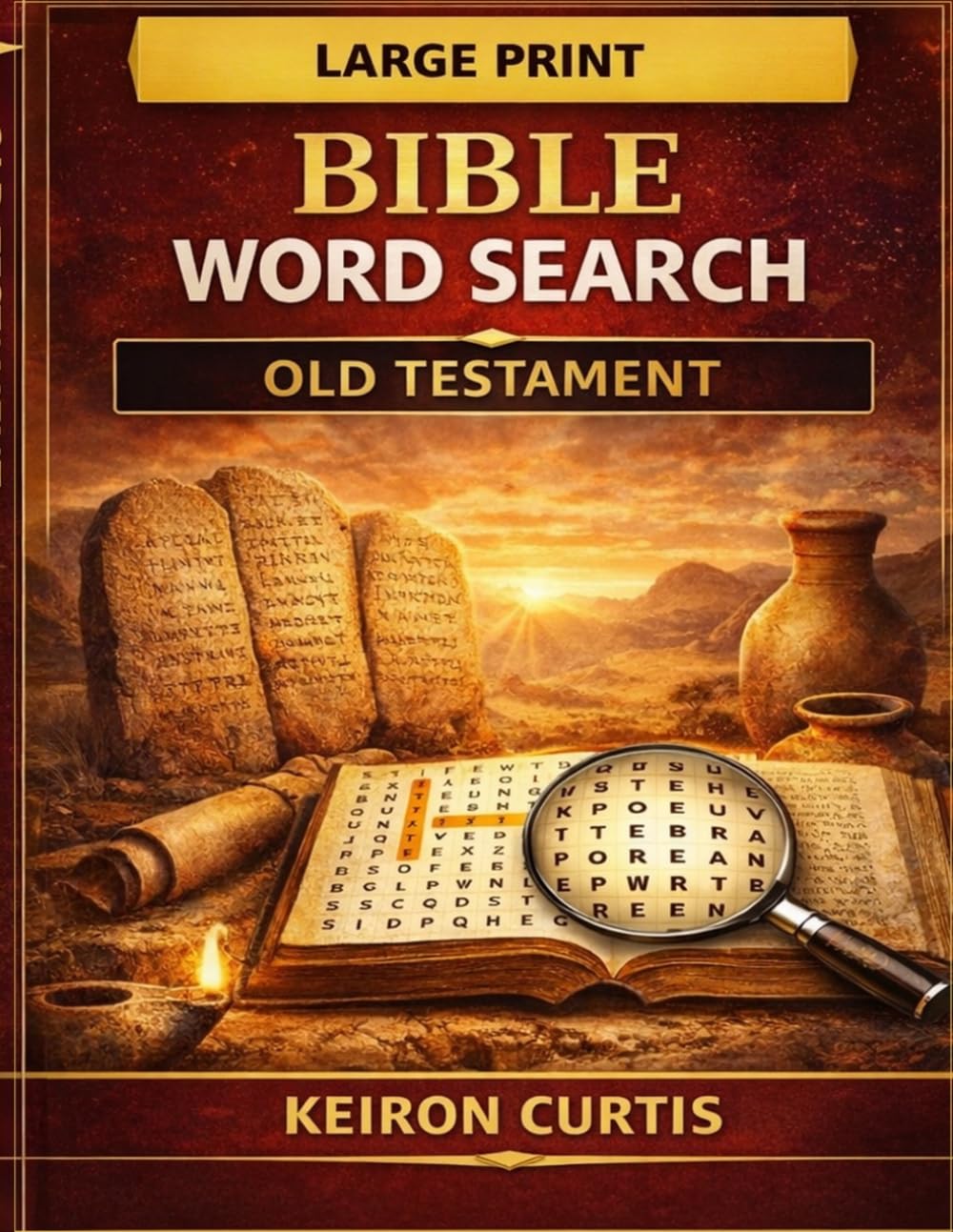 Bible Word Search Large Print: Old Testament: 90 Large Print Scripture-Based Word Search Puzzles for Adults and Seniors