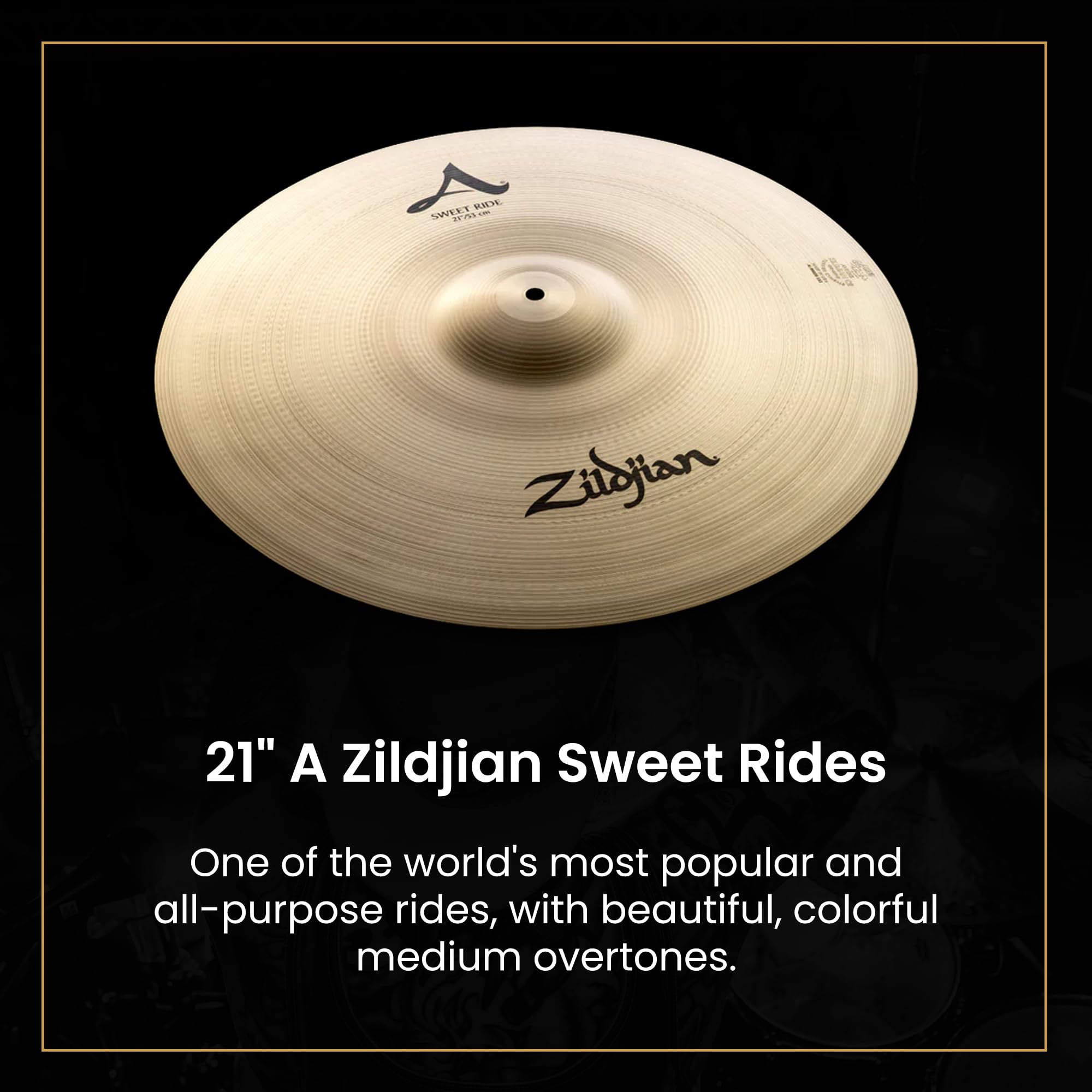 Zildjian A Series Cymbal Set - 14" New Beat Hi-Hat, 16" Medium Thin Crash, 21" Sweet Ride and 18" Medium Thin Crash