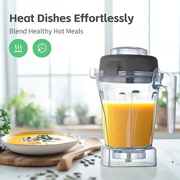 48oz Replacement Container Compatible with VM Classic Explorian Pro | Fits full-size blenders including E310 E320 5200 7500 Pro 750 VM0101. BPA-free durable pitcher jar cup.