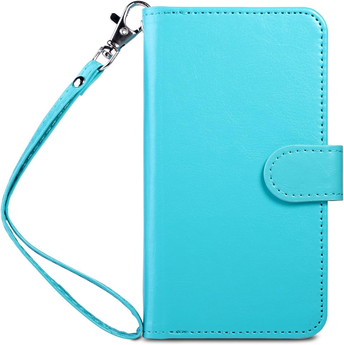 ULAK Galaxy S7 Case, Magnetic Premium PU Leather Wallet Case Flip Stand Cover with Built-in 9 Slots and Wrist Strap for Samsung Galaxy S7 (5.1 inch) 2016 Release (Blue)