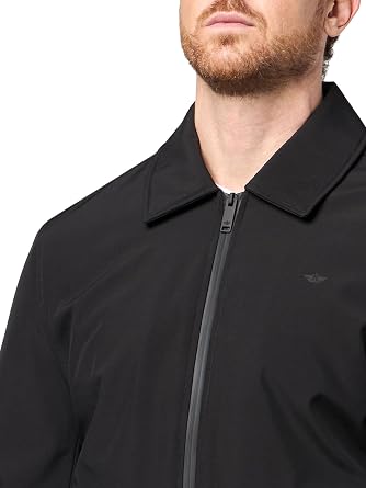 DOCKERS Men's Laydown Collar Golf Bomber