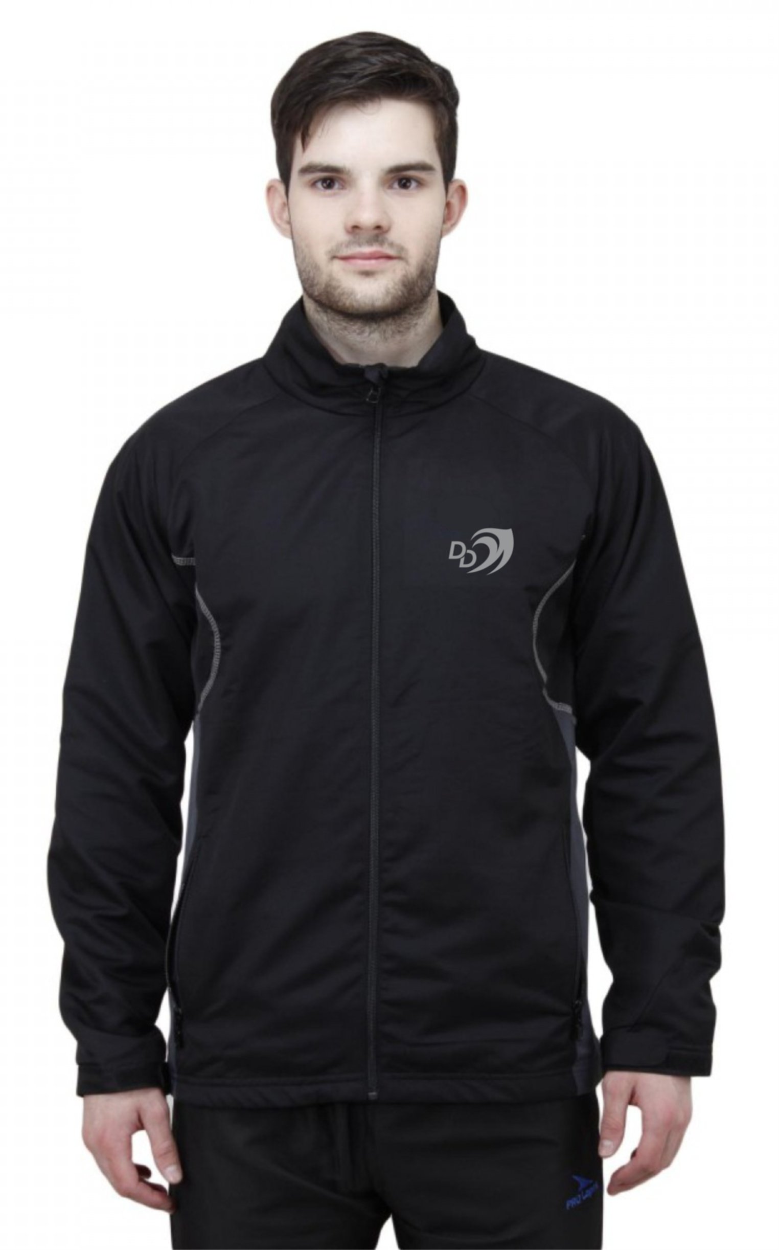 T10 SportsDD Reflective Jacket for Men | Black Full Sleeve