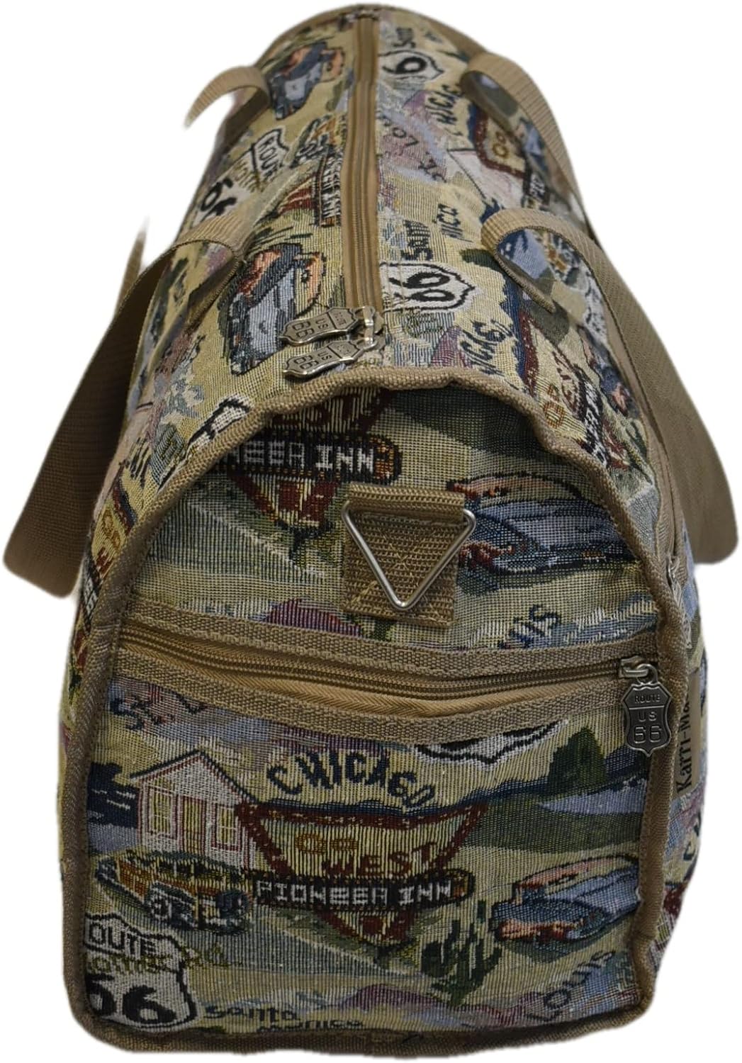 Karriage-Mate Cotton Canvas Weekender. Route 66-Theme