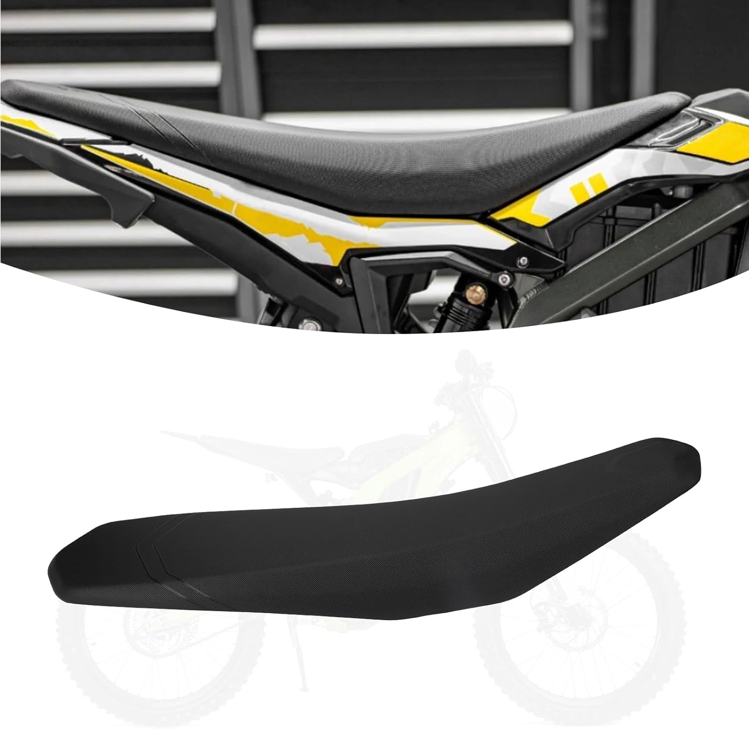 Seat Cover for Surron Ultra Bee,Non-Slip Gripper Soft Seat Cushion Leather Covers for Dirt Bike Surron Ultrabee/Sur Ron Ultrabee-Black